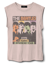 Analyzing image Junk Food Clothing Beatles Sleeveless Women's Tee